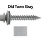 12 x 1-1/2"  Metal ROOFING SCREWS - Hex Washer Head - Self starting/self tapping - EPDM washer. Colored head.