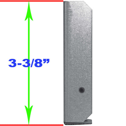 Wood Fence Rail Bracket For 2x4 Dimensional Lumber. Galvanized Steel to Resist Rusting