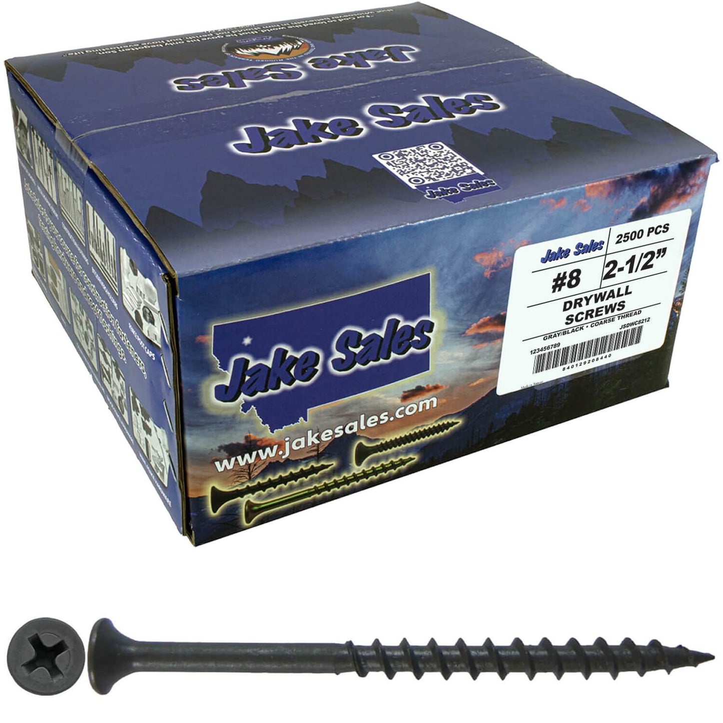 Gray Phosphate Coarse Thread Drywall Screws - Drywall, Gypsum board, Sheet rock, Plasterboard Screws. Use for all purpose wood screws.