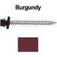 12 x 2-1/2" Stainless Steel Metal Roofing Screw - Hex Washer Head - Self starting/self tapping - EPDM washer. Colored head.