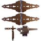 Wood Fence Gate Kits for Single and Double Gates. In Black and Bronze Styles