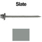 #9 x 3" Stainless Steel Metal Roofing Screws - Hex Washer Head - Self starting/self tapping - EPDM washer. Colored head.