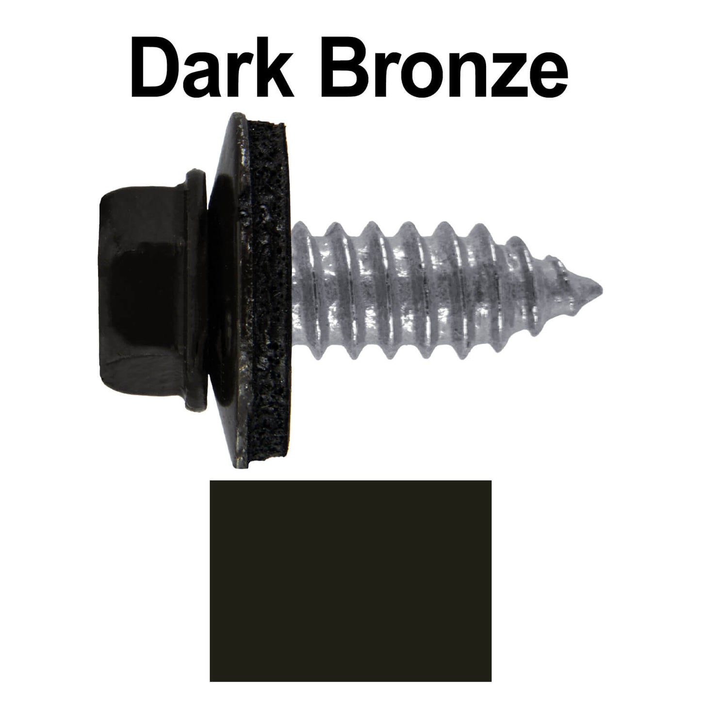 17 x 3/4" Metal Roofing Screws - Metal Panel to Metal Purlins and Recovery Screws - Hex Washer Head - EPDM washer.