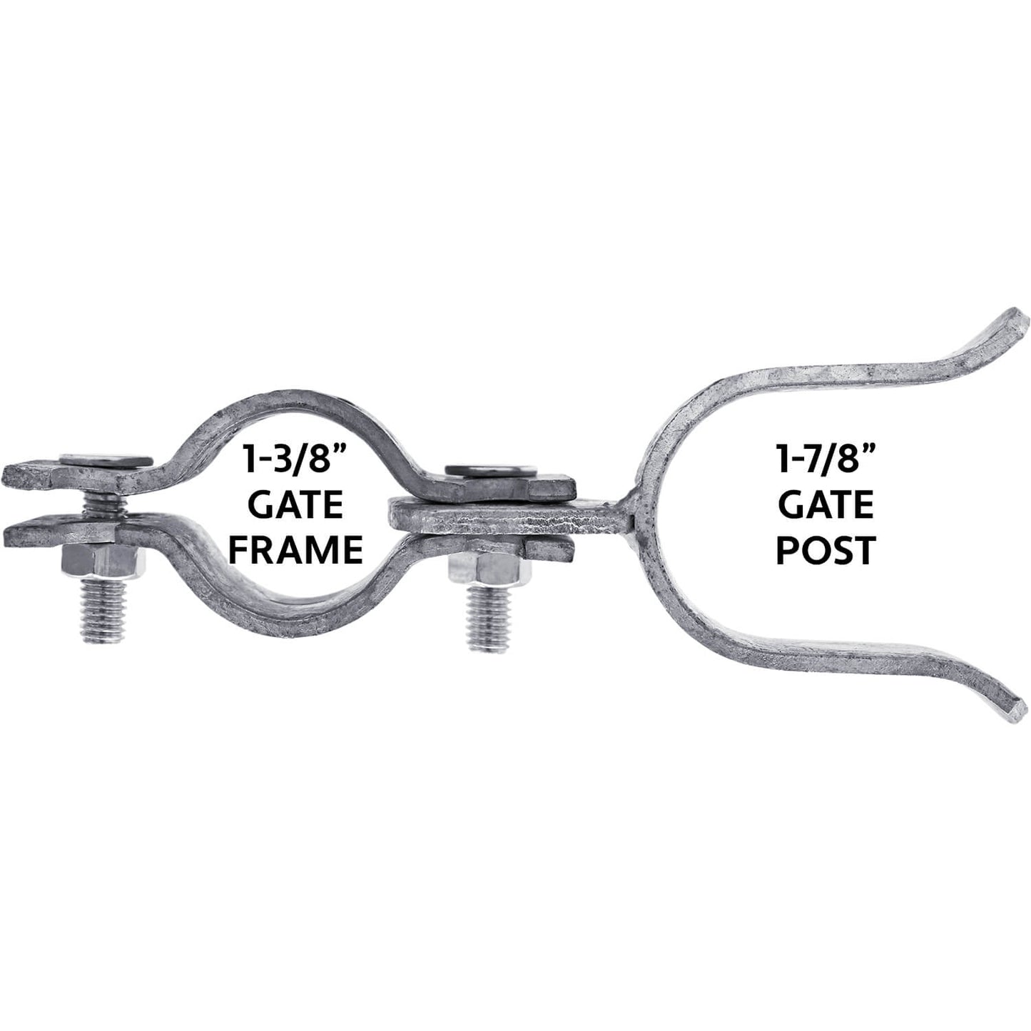 Chain Link Fence Gate Fork Latch -  Fence Gate Latch - Galvanized Fence Gate Latch With Hole for Padlock