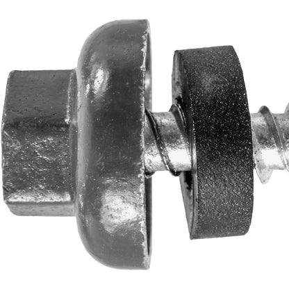 10 X 1" Zinc Aluminum Cap MINI-DRILLER Roofing Screws HI-LO THREAD Zinc Plated Carbon Steel Shank - EPDM Washer - Colored head