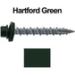 10 x 1-1/2" Metal ROOFING SCREWS - Hex Head Sheet Metal Roof Screw. Self starting metal to wood siding screws. EPDM washer (250 Count)