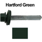 #12 x 1-1/2" Metal to Metal Type #5  Hex Head Drill Point Metal to Metal Roofing Screws. 9/16" EPDM Washer (250 Screws)