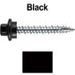 10 x 1-1/2" - STAINLESS HEX / ZINC Sheet Metal Roof Screw. Self starting metal to wood siding screws. EPDM washer. Colored head.