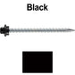 10 x 3” - STAINLESS HEX / ZINC Sheet Metal Roof Screw. Self starting metal to wood siding screws. EPDM washer. Colored head.