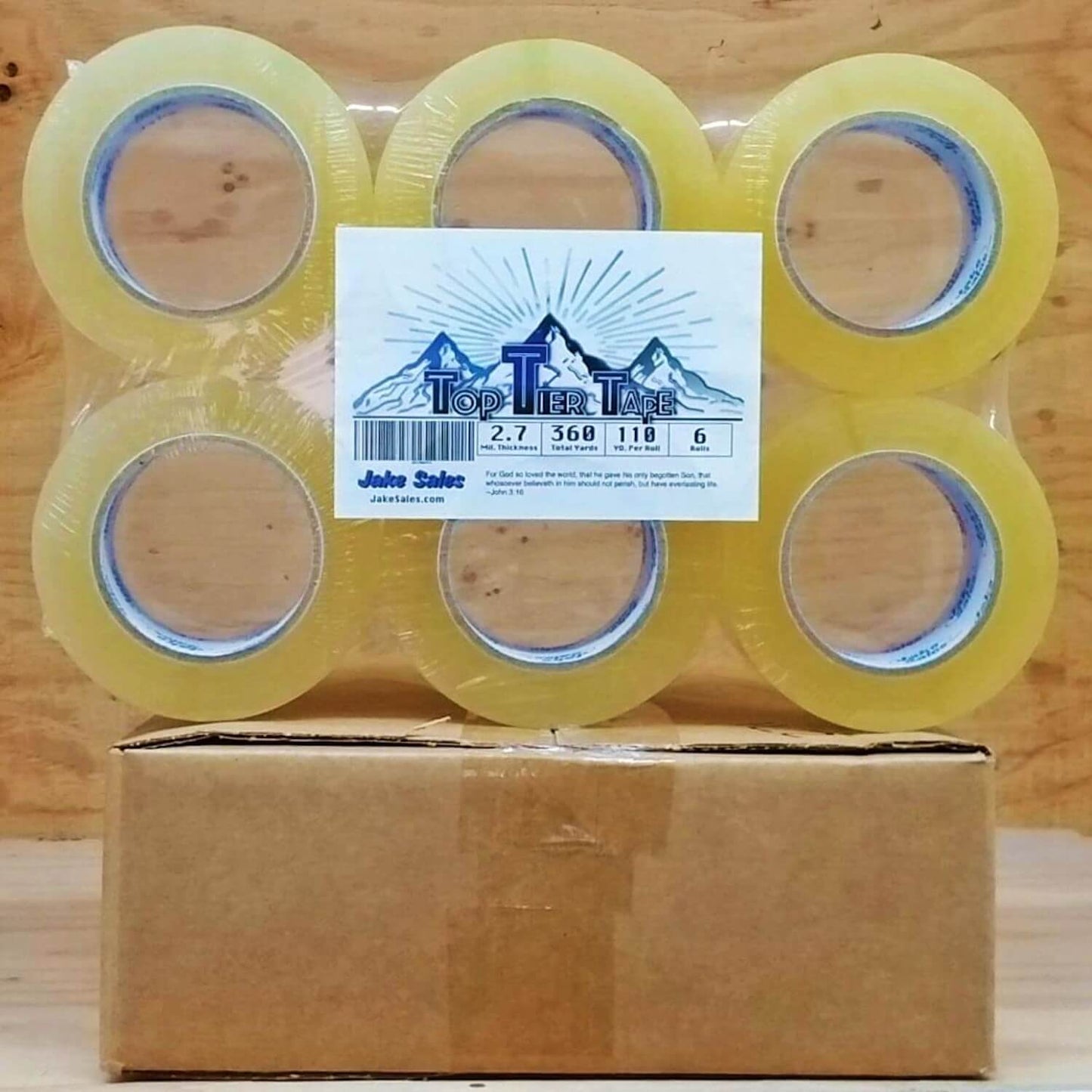 Shipping/Packaging Tape - Clear, Strong 2.7-millimeter Tape, fits in a standard tape gun. 110 Yards or 60 Yards