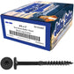 #15 Black Wafer Head Structural Lag Screws. Used for Log Construction, Timber Framing, Laminated Beams and Pole Barns Among Other Uses. T-30 Torx/Star Drive