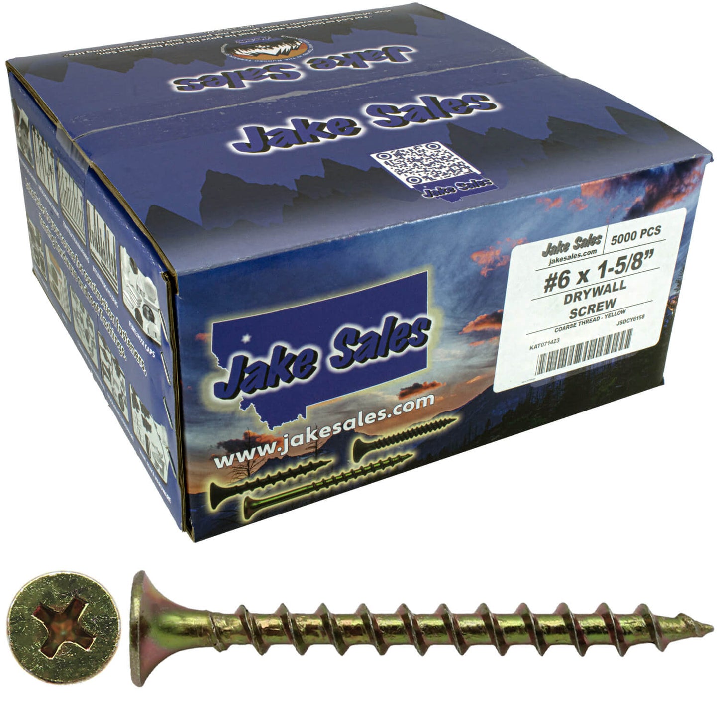 Yellow Zinc Coarse Thread Drywall, Gypsum board, Sheetrock, Plasterboard Screws. Use for all purpose wood screws