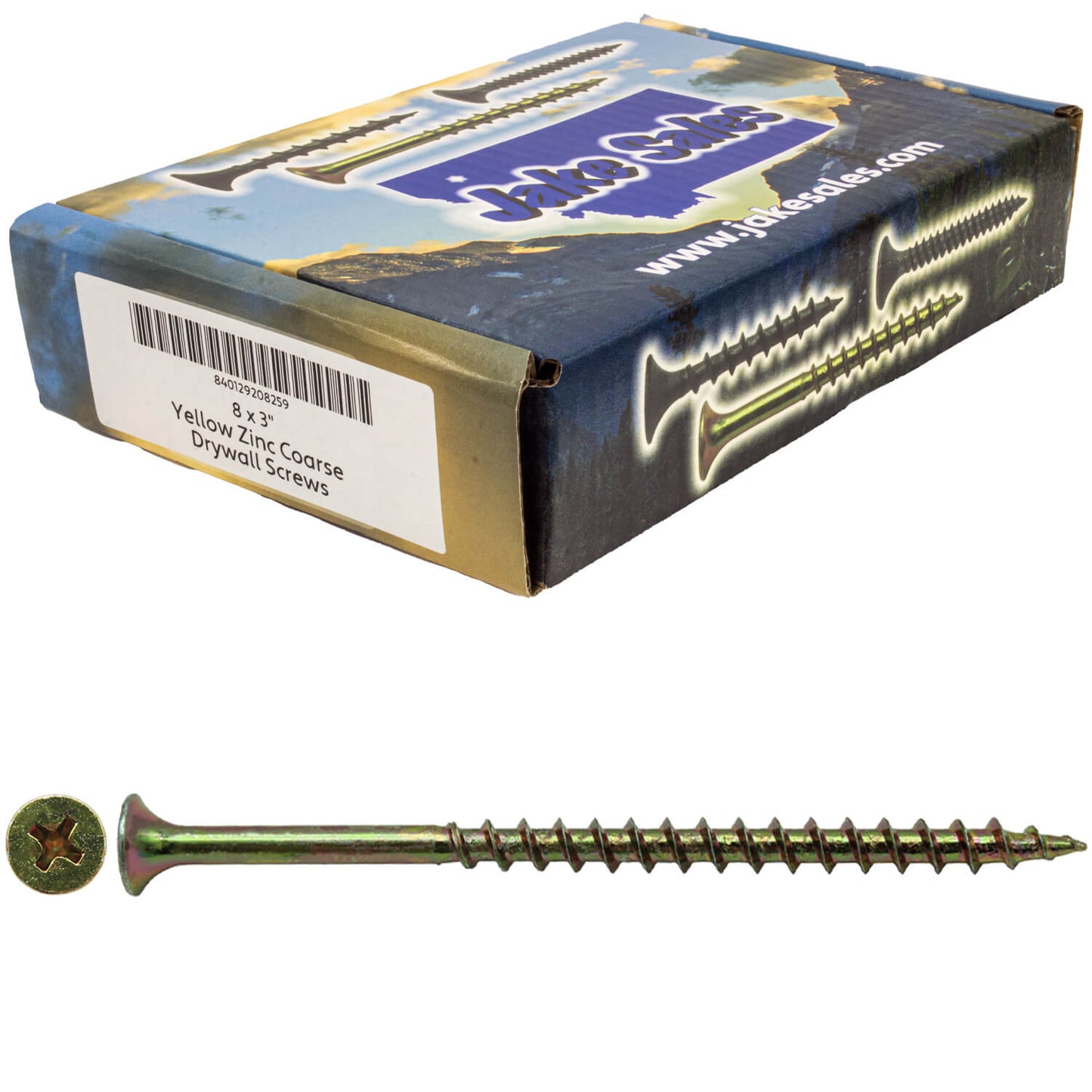 Yellow Zinc Coarse Thread Drywall, Gypsum board, Sheetrock, Plasterboard Screws. Use for all purpose wood screws