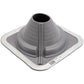 GRAY DEKTITE SQUARE BASE COMBO PIPE FLASHING BOOT:  EPDM Square Base Flexible Pipe Flashing Dektite