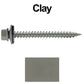 #9 x 2" Stainless Steel Metal Roofing Screws - Hex Washer Head - Self-Piercing (SP) tip metal to wood. EPDM washer. Colored head.
