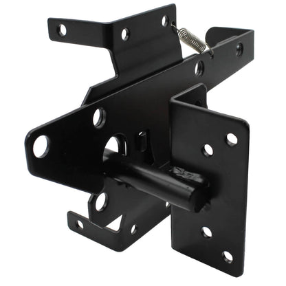 Vinyl Gate Latch for Vinyl, Wood, PVC etc Fencing. Fence Gate Latch w/Mounting Hardware -  Gate Latches have a 90 Degree Bracket Resulting in a Positive Latch to Gate Connection