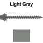 12 X 2-1/2" Metal Roofing Screws For OSB and Plywood - Galvanized Metal to Wood Type 17 Tip - 1/4" Hex Head - Assembled EPDM Washer