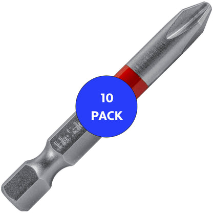 Phillips Driver Bits - with 1/4" Quick Change Shank