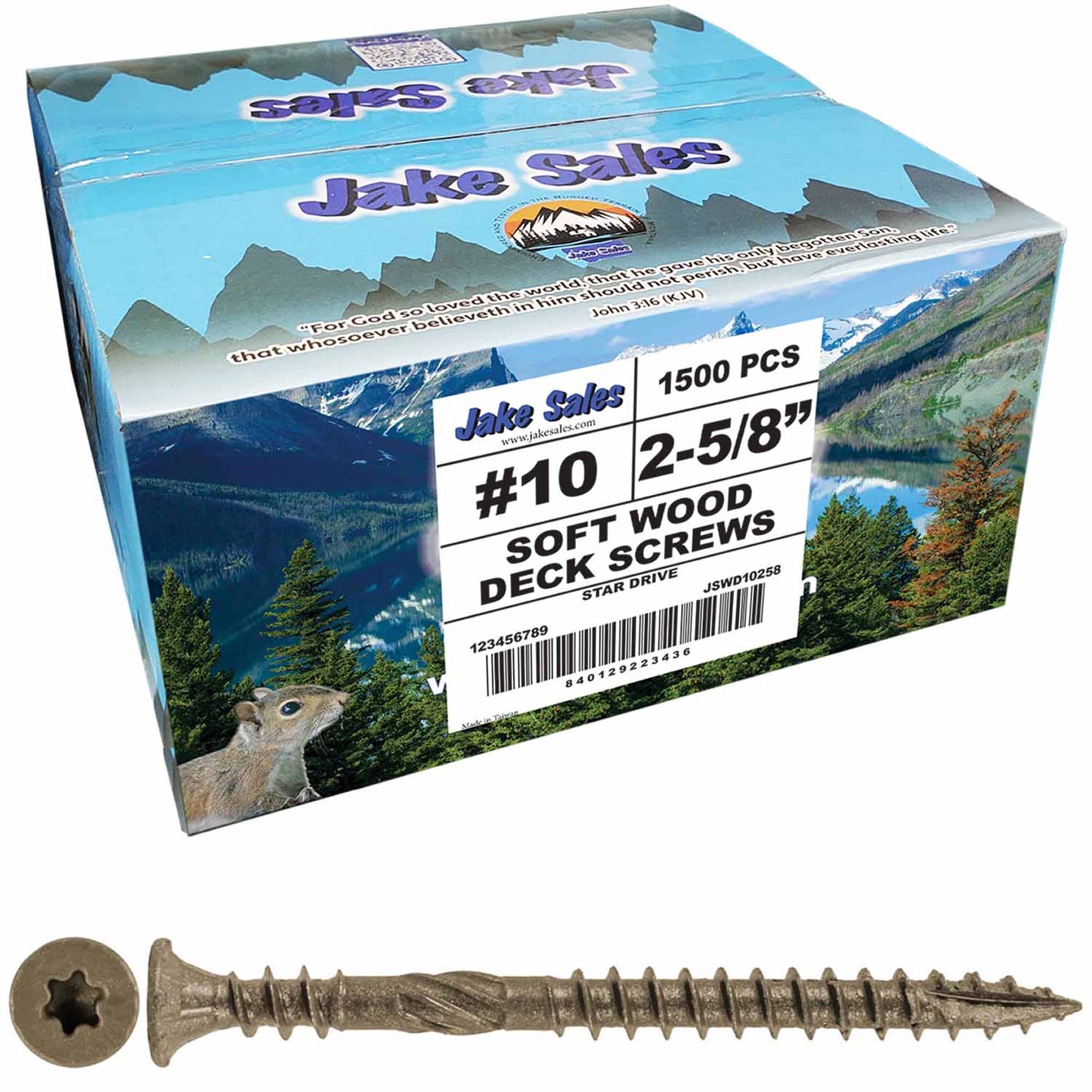 #10 Soft Wood Deck Screw - Exterior Corrosion Resistant