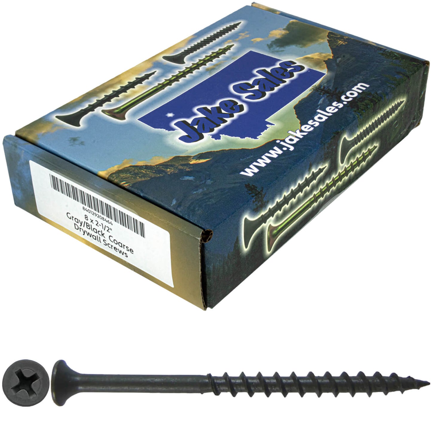 Gray Phosphate Coarse Thread Drywall Screws - Drywall, Gypsum board, Sheet rock, Plasterboard Screws. Use for all purpose wood screws.