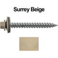 #12 x 2" RE-GRIP METAL ROOFING SCREWS - Hex Washer Head - Self starting/self tapping - EPDM washer. Colored head.