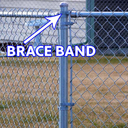 Galvanized Brace Band for Chain Link Fence - Rail End Bracket