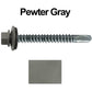 #12 x 2-1/2" Metal to Metal Type #3 Metal Roofing Screws - Hex Head Drill Point - 9/16" EPDM Washer. Colored head.