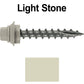 12 X 1-1/2" Metal Roofing Screws For OSB and Plywood - Galvanized Metal to Wood Type 17 Tip - 1/4" Hex Head - Assembled EPDM Washer