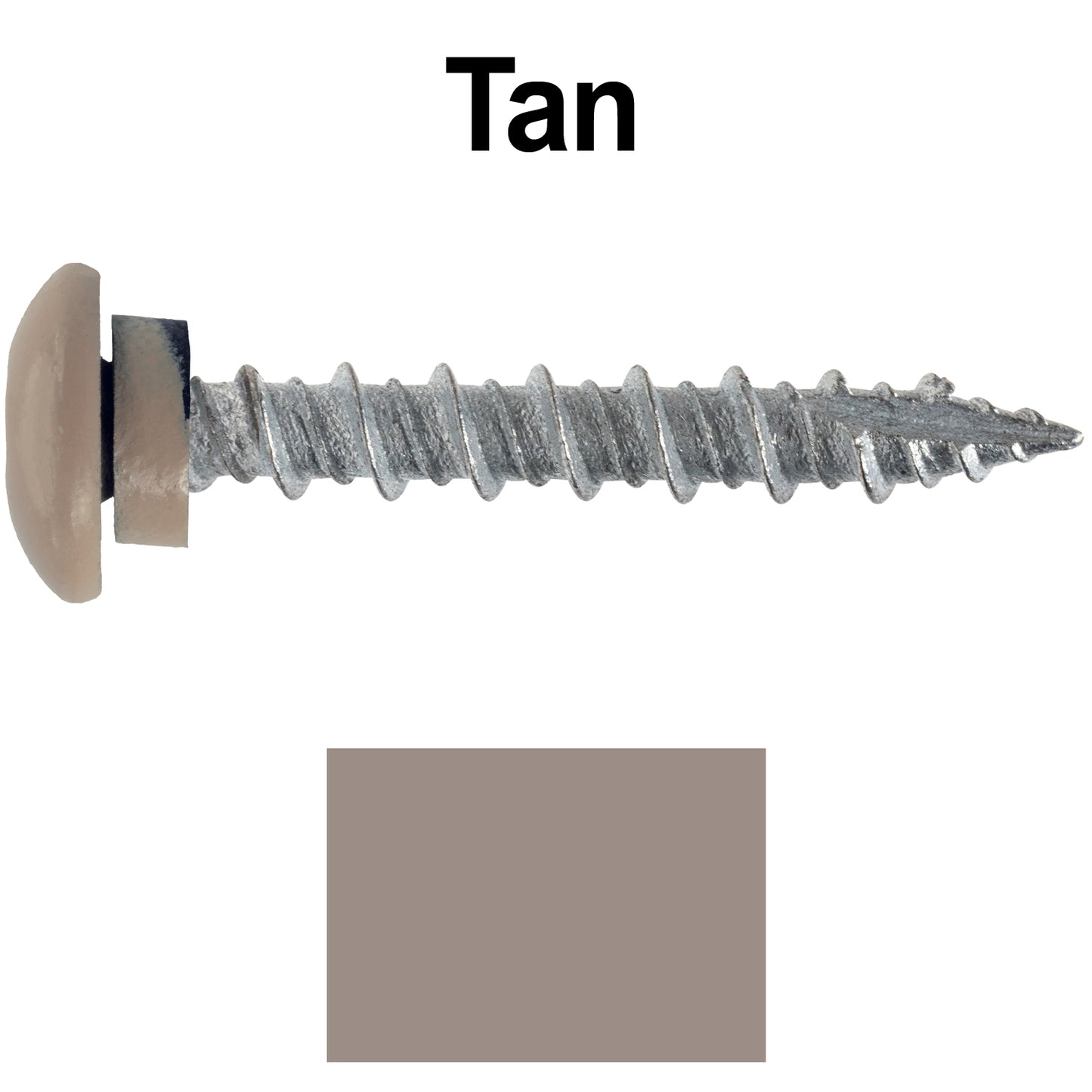 10 x 1-1/2” LOW PROFILE Star Head Roofing Screws - HI-LO Thread - Metal To Wood - T25 Torx Drive Head - EPDM washer