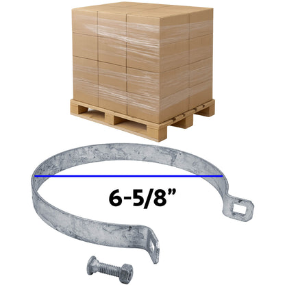 Galvanized Brace Band for Chain Link Fence - Rail End Bracket