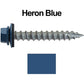 #14 x 1-1/2" Metal ROOFING SCREWS(250) Screws Hex Washer Head Sheet Metal Roof Screw. Self starting/self tapping metal to wood with EPDM washer. Colored head. For corrugated roofing