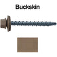 10 x 2" - Mini Driller Sheet Metal Roofing Screw - Hex Washer Head -  Self starting metal to wood siding screws. EPDM washer. Colored head.