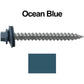 #12 x 2" RE-GRIP METAL ROOFING SCREWS - Hex Washer Head - Self starting/self tapping - EPDM washer. Colored head.