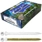 #9 Bronze Star WHITE TRIM HEAD Wood Screw Torx/Star Drive Head- Multipurpose Exterior Coated Torx/Star Drive Wood Screws