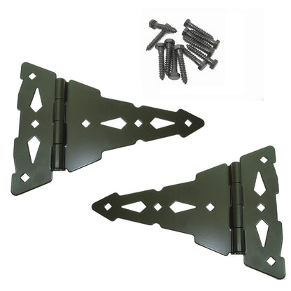 Black Wood Gate Hinges | Self-Closing & Standard Hinges