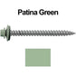 #12 x 2-1/2" RE-GRIP METAL ROOFING SCREWS - Hex Washer Head - Self starting/self tapping - EPDM washer. Colored head.
