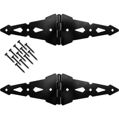 Black Wood Gate Hinges | Self-Closing & Standard Hinges
