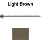 #10 x 4" Metal ROOFING SCREWS - Hex Washer Head - Self starting/self tapping - EPDM washer. Colored head.