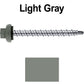 10 X 2” Zinc Aluminum Cap MINI-DRILLER Roofing Screws HI-LO THREAD Zinc Plated Carbon Steel Shank - EPDM Washer - Colored head