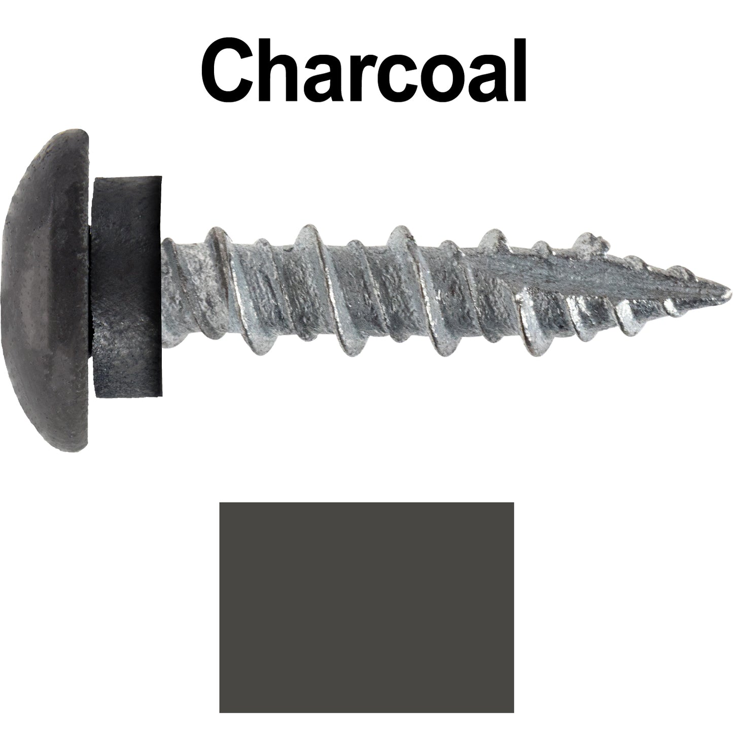 10 X 1" - LOW PROFILE Star Head Roofing Screws - HI-LO Thread - Metal To Wood - T25 Torx Drive Head - EPDM washer.