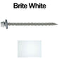 #9 x 3" Stainless Steel Metal Roofing Screws - Hex Washer Head - Self starting/self tapping - EPDM washer. Colored head.