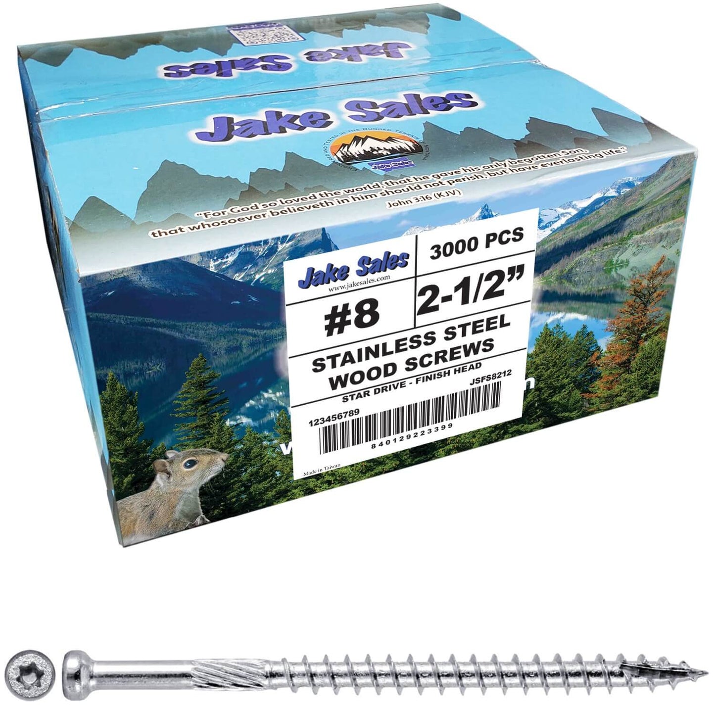 Finish Head Stainless Steel Wood Screw - Marine Grade 316 Stainless Steel for Exterior and Interior Use
