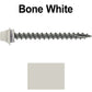 12 X 2-1/2" Metal Roofing Screws For OSB and Plywood - Galvanized Metal to Wood Type 17 Tip - 1/4" Hex Head - Assembled EPDM Washer