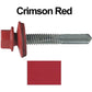 #12 x 1-1/2" Metal to Metal Type #5 Roofing Screws - Hex Head Drill Point. 9/16" EPDM Washer. Colored Head.