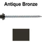 10 x 3” - STAINLESS HEX / ZINC Sheet Metal Roof Screw. Self starting metal to wood siding screws. EPDM washer. Colored head.