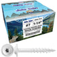 #7 Interior / Exterior Coated Round Head - Wood Screw with Torx/Star Drive Head.