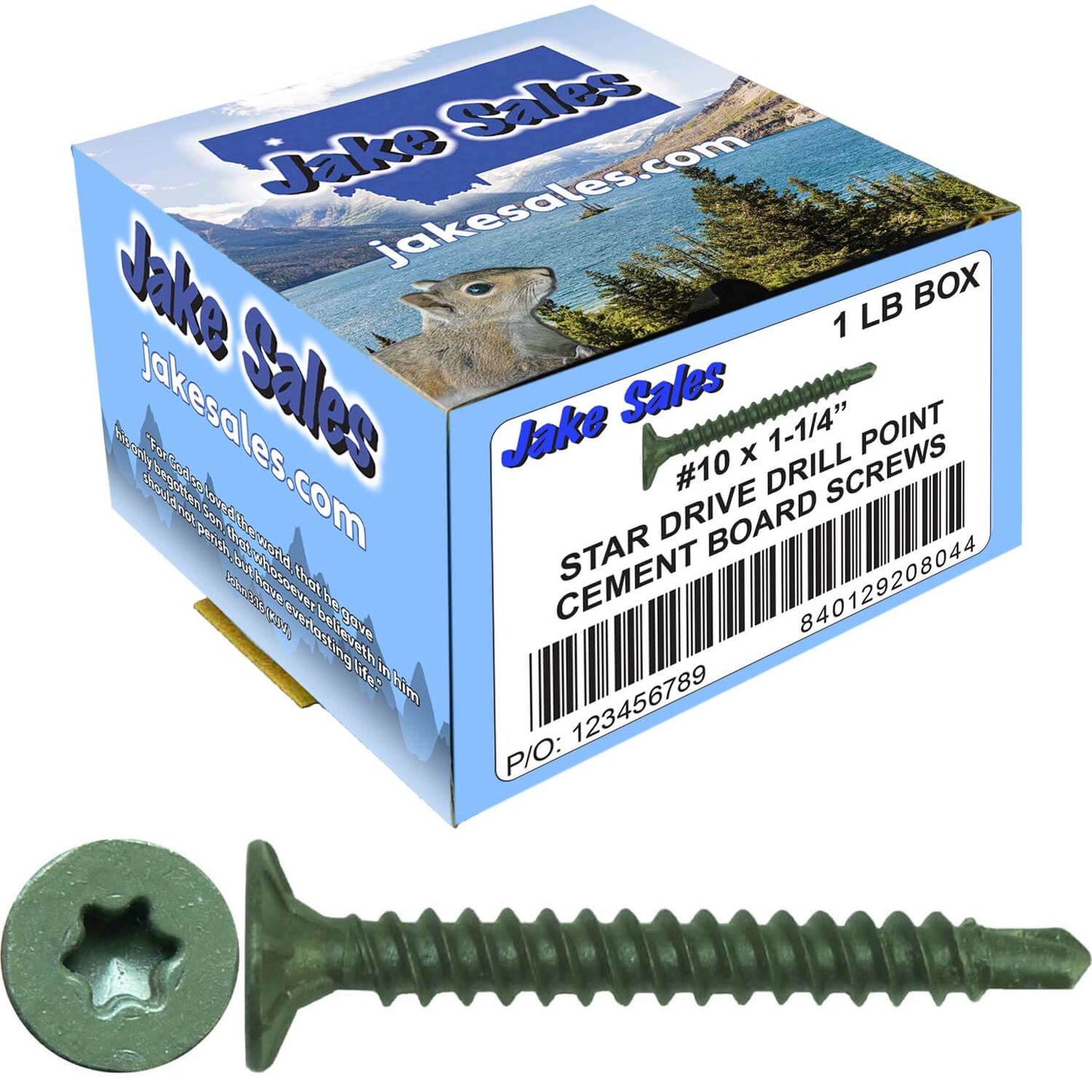 #10 Cement Board Torx/Star Head Screws DRILL POINT for Fastening Cement Backer Board/Cement Board/Tile Board - Torx/Star - T-25 Torx Head