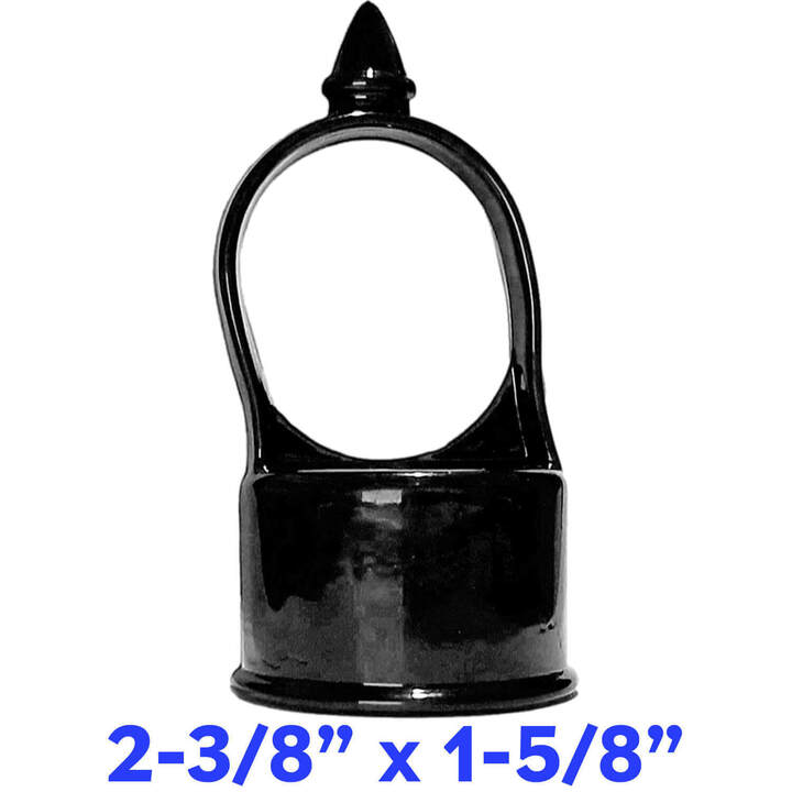 Black Aluminum Chain Link Fence Eye Tops.
