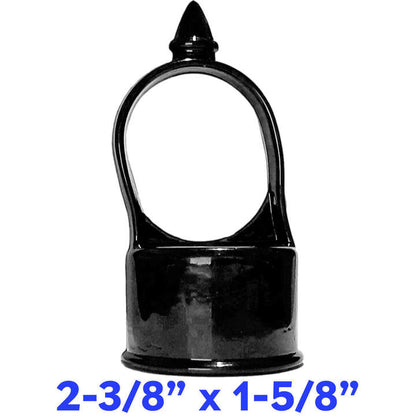 Black Aluminum Chain Link Fence Eye Tops