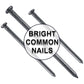 Bright Interior Common Nails. Good for general construction projects, framing, structural work and roof trusses.